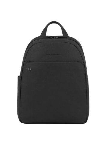 Piquadro Black Square Rucksack Leder 36 cm Laptopfach in black