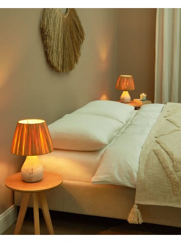 Beliani 2er-Set Tischleuchten ARWADITO in Weiß/Braun