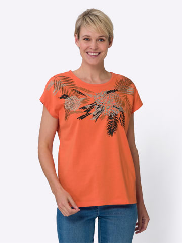 Sieh an! Kurzarmshirt in orange-cognac