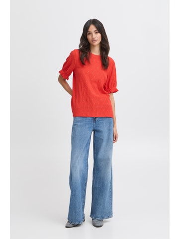 b. young T-shirt BYSILVA Regular fit in Flame Scarlet