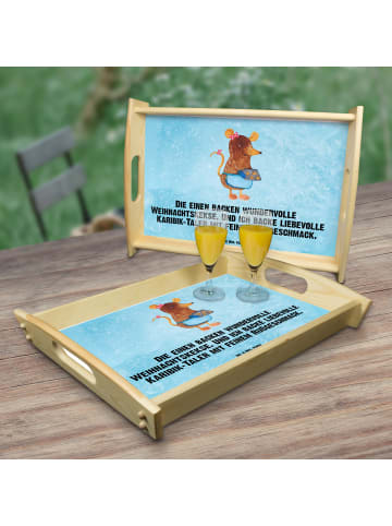Mr. & Mrs. Panda Knietablett Maus Kekse mit Spruch in Eisblau