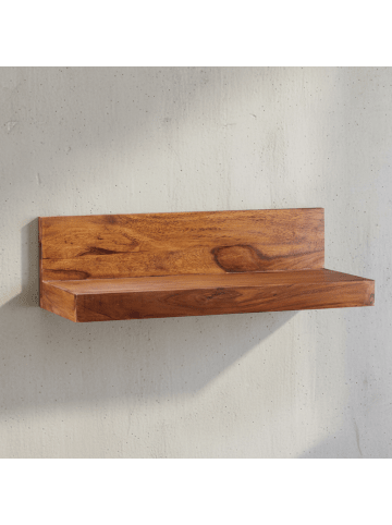 KADIMA DESIGN Wandregal Massivholz | Flexibel, Pflegeleicht, Verschiedene Größen in Braun