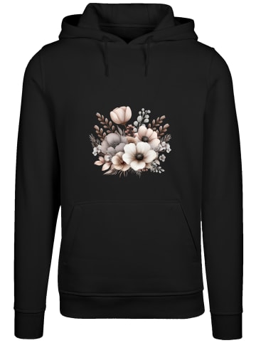 F4NT4STIC Hoodie Blumenstrauß Boho in schwarz