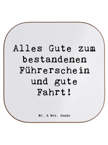 Mr. & Mrs. Panda Untersetzer Tasse Spruch Erste Erfahrungen im S... in Weiß