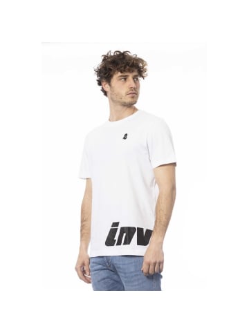 Invicta Orange Weiß Baumwolle Herren T-Shirt