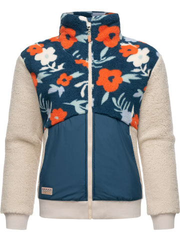 ragwear Fleecejacke Madaras Flower in Petrol