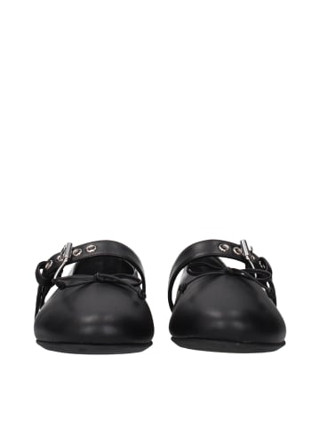 Miu Miu Schwarz Leder Ballerinas