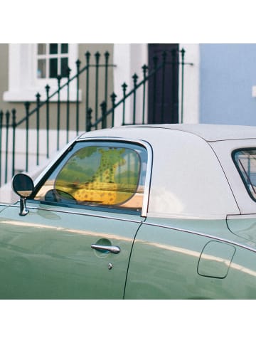 Mr. & Mrs. Panda Auto Sonnenblende Giraffe Zufrieden Design ohne... in Weiß