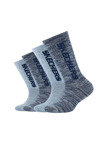 Skechers Tennissocken 4er Pack cushioned in stone mouliné