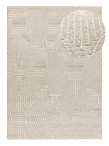 Atticgo Kurzflor-Teppich ZEN in weiß