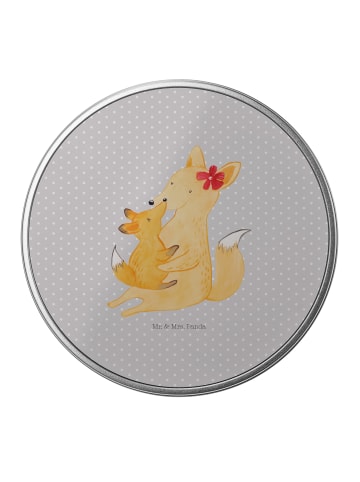 Mr. & Mrs. Panda Blechdose Fuchs Mama ohne Spruch in Grau Pastell