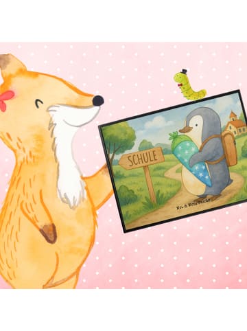 Mr. & Mrs. Panda Schreibunterlage Pinguin Schultüte Design ohne ... in Weiß