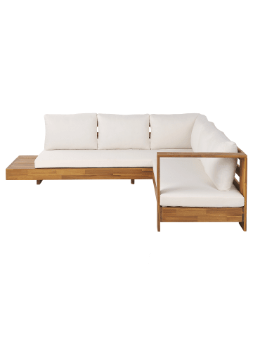 Beliani 2-tlg Lounge Set MARETTIMO in Braun/Weiß