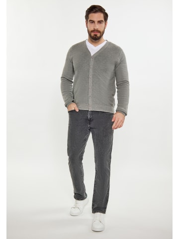 DreiMaster Herren Cardigan in Grau Melange