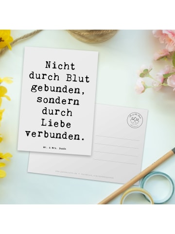 Mr. & Mrs. Panda Wanddeko Spruch Adoptivbruder Liebe mit Spruch in Weiß