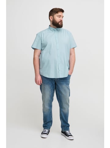 BLEND Kurzarmhemd BHBShirt 20717087 BB Herren Hemd mit Button-Down Kragen in Blau