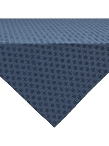 Erwin Müller Jacquard, Baumwollmischung Mitteldecke Denia in blau