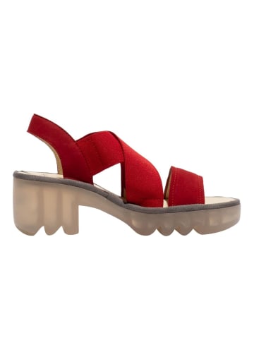 Fly London Sandalen Rot/Beige