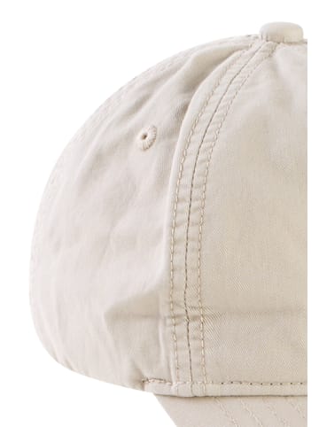 Camel Active Cap aus reiner Baumwolle in Beige