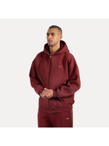 SMILODOX Zip Hoodie Cedrik in Bordeaux