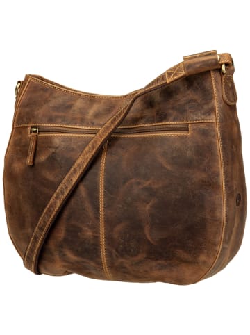 Greenburry Handtasche Vintage Wave Hobo in Sattelbraun