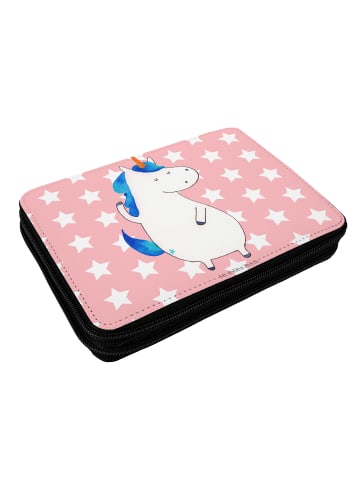 Mr. & Mrs. Panda Bleistiftetui Einhorn Mann ohne Spruch in Rot Pastell