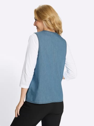 Sieh an! Jeansweste in blue-bleached