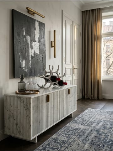 KADIMA DESIGN Weinregal | Aluminium, 29x24x14cm, 6 Flaschen, Silber