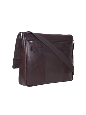 Strellson Messenger 'Kenley Jeremy in Dunkelbraun 39,00 x 31,00 x 9,00 cm'