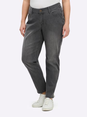 sheego Jeans in grey denim