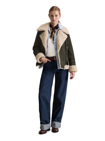 Marc O'Polo DENIM Velourslederjacke regular in Pineneedle