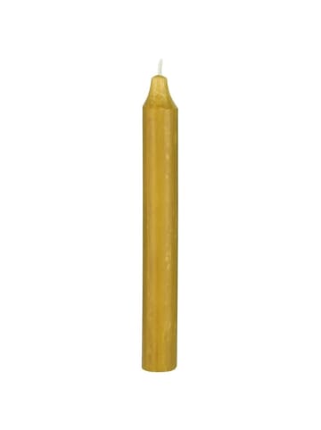 IB Laursen Rustikale Stabkerze 18 cm in curry