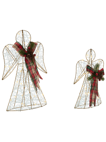 Beliani 2-tlg LED Deko ANNSJON in Bunt