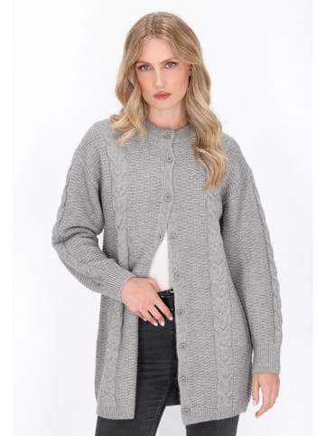 DreiMaster Women Cardigan in grey melange