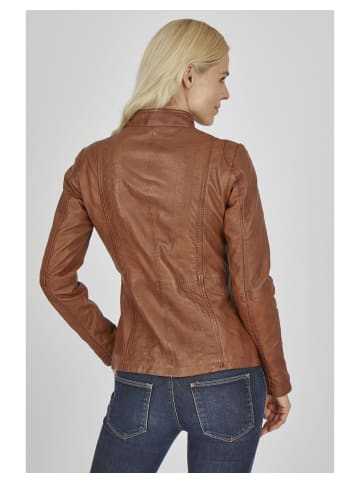 7eleven Lederjacke Felida in Cognac