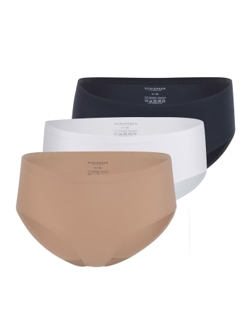 Schiesser Panty Invisible Soft in Schwarz / Weiß  / Braun