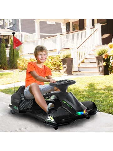 HOMCOM 12V 3-8km/h Kinder Elektro Gokart Schwarz