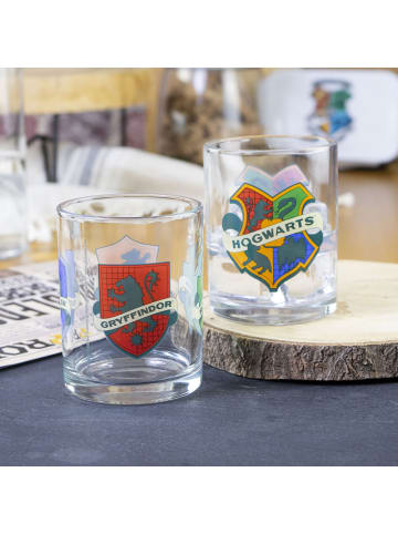 Geda Labels Trinkglas HP Hogwarts Wappen farbig 2er Set in Rot - 380 ml