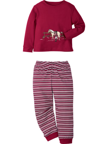 Erwin Müller Interlock-Jersey Kinder-Schlafanzug in beere