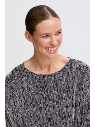 b. young BYSHILOH LS TOP - JERSEY Loose fit in Silver Mix
