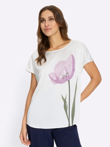 WITT WEIDEN Satin-Bluse in ecru-bedruckt