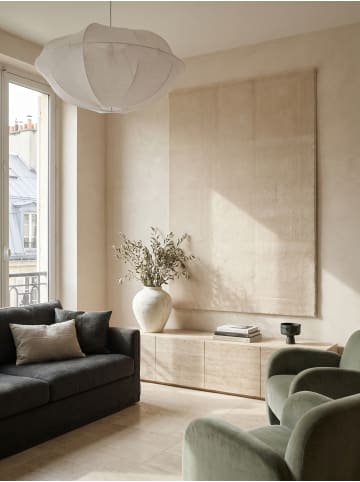 KADIMA DESIGN Teppichläufer Uni Antirutsch pflegeleicht Wohnzimmer Schlafzimmer in Beige