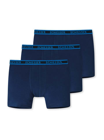 Schiesser Retroshorts 3er-Pack Basic Kids in Dunkelblau