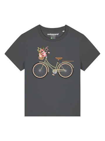 wat? Apparel T-Shirt Damenfahrrad in Grau