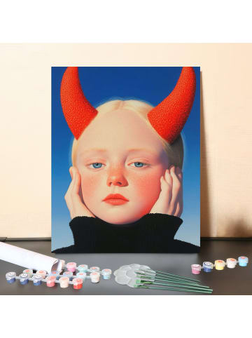 ARTNANAS DIY Malen nach Zahlen Set-"Roter Geist" 