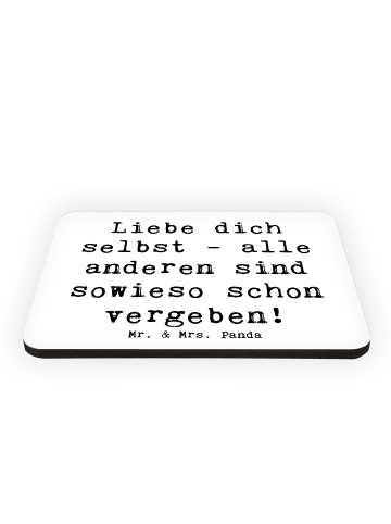 Mr. & Mrs. Panda magnet Spruch Selbstakzeptanz Liebe mit Spruch in Weiß