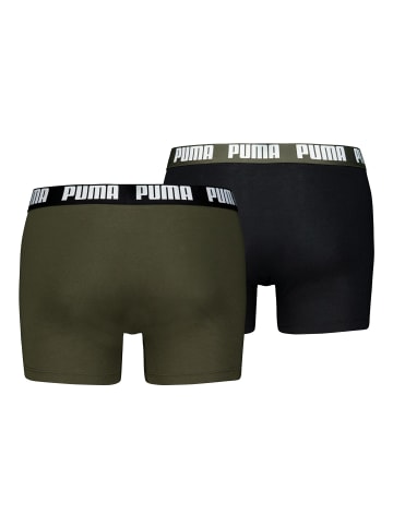 Puma Boxershort 2er Pack in Schwarz/Grün
