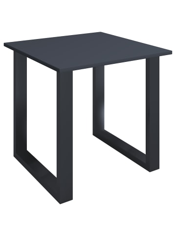 VCM  Holz Schreibtisch Bürotisch Computertisch Lona U in Schwarz / Anthrazit