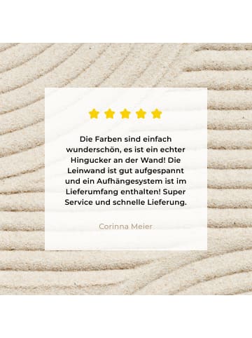 MuchoWow Leinwand bilder Sandlinien (BxH)