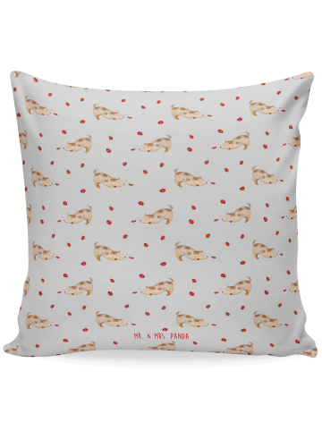 Mr. & Mrs. Panda kissen bedruckt Hund Marienkäfer ohne Spruch in Grau
